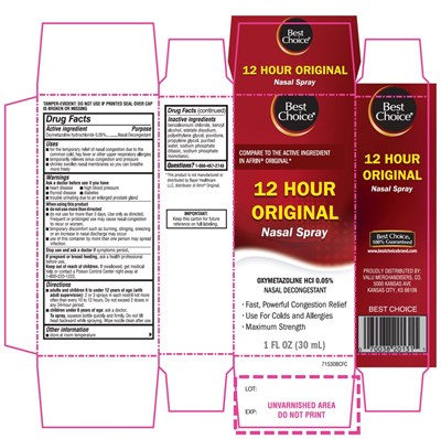 Best Choice  Hour Original Nasal Spary (304 1j Nasal Spray Image)